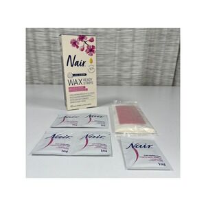 Nair Legs & Body Wax Ready Strips Orchid & Cherry Blossom 40 Strips 5 Wipes‎